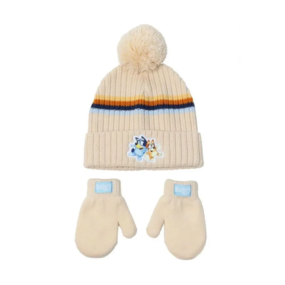 Toddler Character Beanie and Mittens, 2-Piece Set Bluey